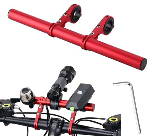 YOFDAL Extensión de Manillar de Bicicleta 30 cm,Con Allen Key Herramientas,Para Manillares de 22-33 mm,Material de Aleación de Aluminio(Negro)