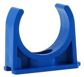Collier de serrage pour tuyau en PVC, Colliers de serrage en U PVC multicolores for tuyaux 20 à 110 mm, lot 5 50 pièces(Blue,25MM-20PCS)