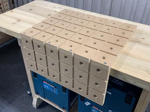 Whaley Woodworks HDS Portable Workbench | MFT-Style Bench Top with 20mm Dog Holes & Clamping Slots | Woodworking Hold-Down System | Made in UK