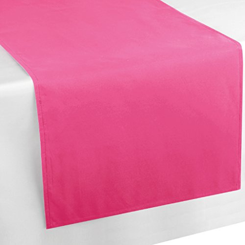 Bestlivings Tischläufer Tischband Tischuntersetzer 140x40 cm, schlicht und modern in vielen erhältlich (pink - rosa)