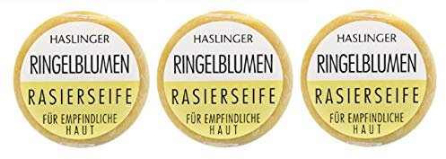Haslinger Rasierseife 3x 60g (180g) Ringelblumen