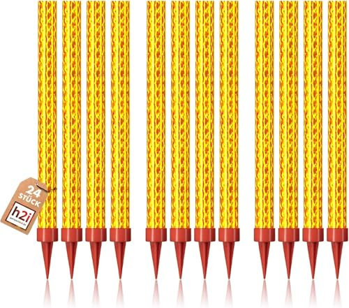 24 pezzi 90 sec. H2i XS, stelle di ghiaccio, fontana di ghiaccio, candela spray per fidanzamento, matrimonio, compleanno, festa, decorazione di torta bottiglia + il accendino h2i - gatto F1