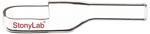 stonylab Embudo de Pesaje de Vidrio, Embudo de Transferencia de Vidrio de Borosilicato con Cuello Vertedor, para Transferencia de Muestras en Investigación de Laboratorio, 1 Unidad