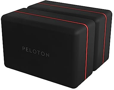 Peloton Yoga-Blöcke, hochwertiges Zubehör für Yoga, langlebig und robust, Black/Red