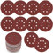 30 Stk Schleifpapier 125mm Klett, Schleifscheiben, 8 Löcher Rund Klett Schleifpapier für Exzenterschleifer Holz, Metall, Farbe (80 Körnung)