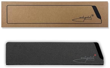 REDSALT® smart protect^ universal ABS-Messerschutz mit Fleece für hochwertige Messer bis 20cm | 100% BPA-freier Klingen-Schutz für Küchenmesser Kochmesser aller Art | Schutzhülle Messerhülle