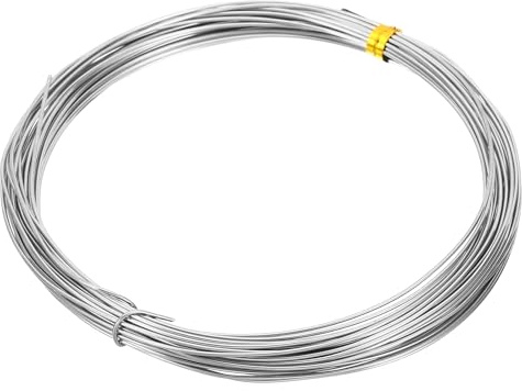 PATIKIL Soft Nickel Silver Wire, 20Gauge/0.8mm Diameter 10m/32.8ft Pure Craft Wire for Jewelry Making Beading Garden Plants