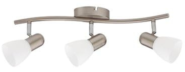 GSC Foco de techo triple lineal Serie Guimara E14 Níquel