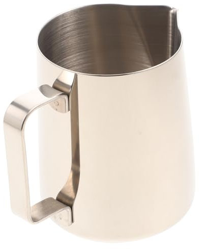 MILISTEN Latte-kaffeetasse Dampfende Krüge Espressozubehör Ergonomischer Aufschäumkrug Milchkännchen Aus Edelstahl Espressokanne Mini Schlagen Einstellen Rostfreier Stahl