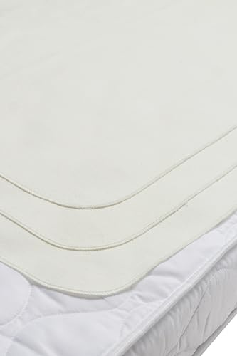 Meyco Betteinlage Molton 3er Pack 68x75cm Matratzenschoner Matratzenschutz | 100% Baumwolle - Oeko Tex Zertifiziert - Bettauflage wasserresistent - atmungsaktiv & feuchtigkeitsabsorbierend - waschbar