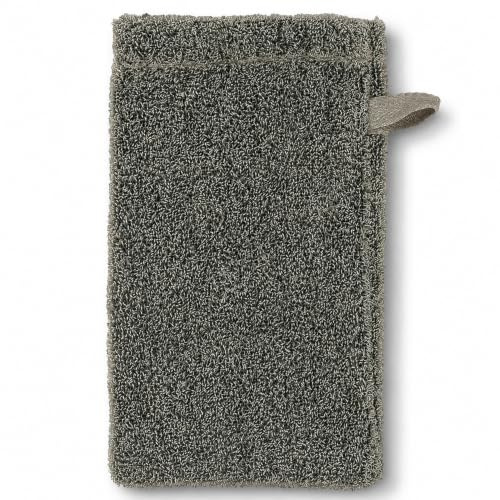 sositex | Guanto da bagno, 14 x 25 cm, nero/naturale, per sauna, prodotto in lino di alta qualità, prodotto in UE (nero naturale)