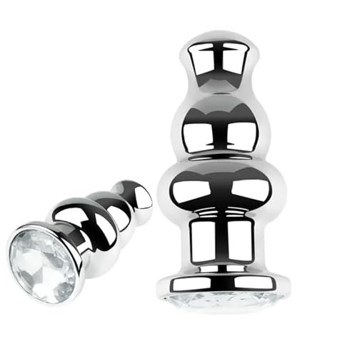 Tapón Anal De Acero Inoxidable Con Forma De Corazón De Cristal For Mujer, Masajeador De Próstata, Estimulador, Juguetes For Adultos Y Hombre(Transparent)