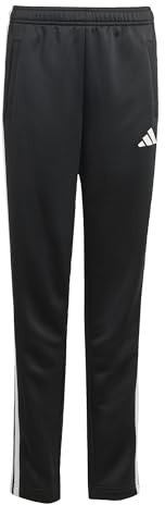 adidas Unisex Kids Unisex 3-Stripes Pants, Black, 7-8 Years
