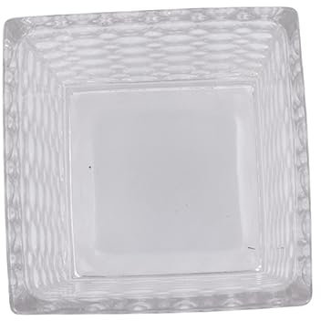 PRETYZOOM Maceta De Cristal Cuadrado Florero y Transparente Resistente y Fácil De Limpiar