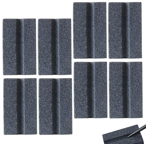Belligern 8 Pcs Dart Sharpener, V-Shaped V-Sharp Sharpening Stone, Darts Sharpener Tool, Darts Accessories, Dart Point Sharpener for Removing Burrs From Dart Tips