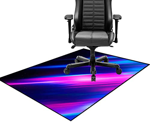 Tappetino protettivo per sedia da gioco, con base antiscivolo, 140 x 160 cm, ideale per ufficio, soggiorno, camera da letto, sala da gioco, tappeto duro