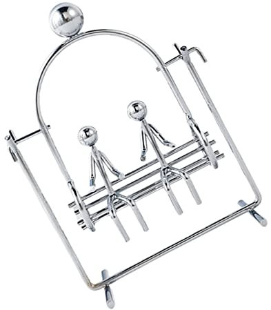 JOINPAYA Creative Iron Figurine Balance Ball Swinging Tumbler Craft Desktop Decor for Boys and Girls and Indoor Decor