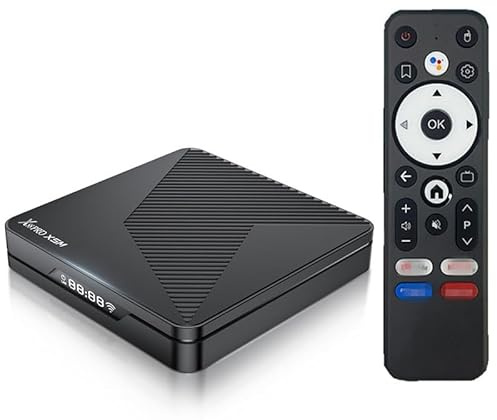 CHROX Android 14.0 TV Box,X88 PRO X5M Smart TV Box S905X5M Quad-Core CPU 4K/1000M LAN/USB 3.0/H.265/WIFI 2.4G/5G BT 4.1 Android TV Box Media Player,4GB+32GB