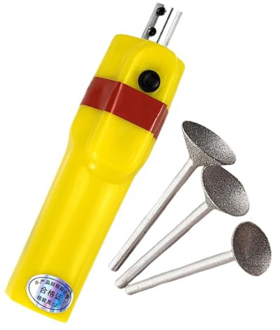 KESOTO Elektrisches Queue Spitzen Werkzeug Als Spitzenformer Und Schleifmaschine EIN Komplettes Reparaturset für Billard Queues mit 3 Schleifköpfen für Die, 3pcs S M L