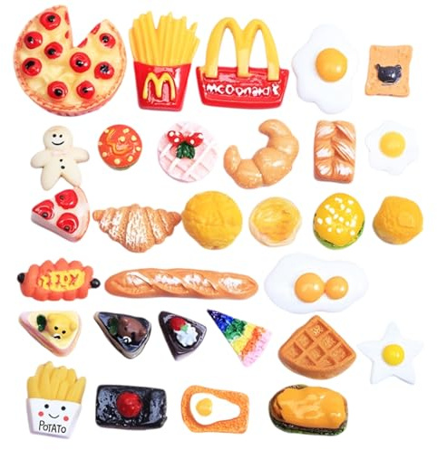 Lot de 30 accessoires de lutin miniatures avec couverts et tasses, jouet pour enfants, idéal pour les maisons de poupée et les jeux éducatifs