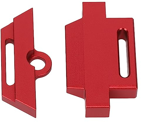Cryfokt Placa de Batería de Automóvil RC, Soporte de Batería RC de Aleación de Aluminio Resistente Al Desgaste, Reemplazo Liviano (Rojo)