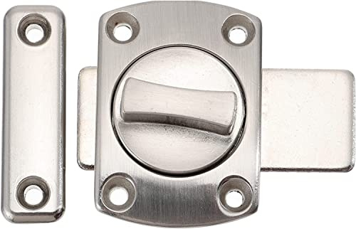 Skjutdörrslås, roterande spärr, förtjockad trägrind med ökad kraftig säkerhetsgrind(Steel Color)