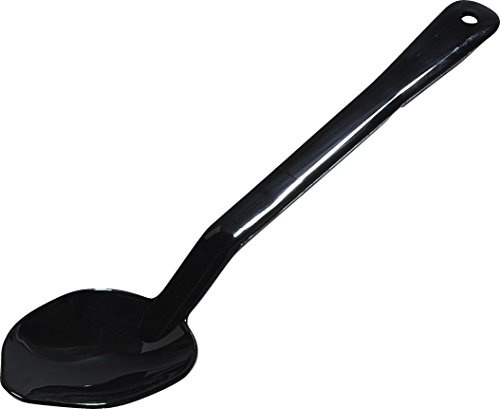 Carlisle FoodService Products 442003 Plastic Serving Spoons, 14, Black (Pack of 12)