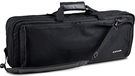 GEWA Keyboard Gig-Bag Basic D 65x24x9 cm, reiß- und wasserfest, Cordura 600 Denier, High Density Schaumstoffpolsterung, Gurteinfassung, Metallkarabiner, Namensschild, weicher Tragegriff