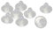 sourcing map Saugnapf-Puffer aus Gummi, transparent, fürs Zuhause, für Schreibtisch, Glas, 8 Stück de