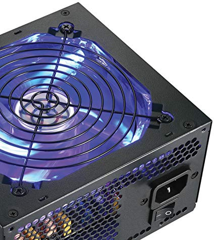 SHARK TECHNOLOGY ATX-1000-LED Silent 1000W 120mm Blue LED Fan Active PFC Dual PCI-E Gaming PC ATX Power Supply