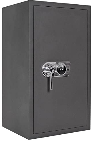 Profirst Jupiter 85 Wertschutzschrank EN1 Doppelbartschloss 2 Schlüssel Handhebelgriff 2 Fachböden verstellbar Befestigungsmaterial
