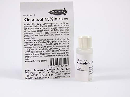 Kieselsol 15% zur Klärung - 10 ml Flasche - ARAUNER Weinklärmittel - Kieselol