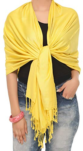 World of Shawls Supermjuk pashminasjal sjal halsduk, gUL,