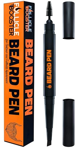 Beard Pen Filler for Men - Barber Styling Grooming Pencil - Waterproof Proof, Sweat Proof, Long Lasting Solution with Natural Finish - Cover Beard and Scalp Patches in Seconds - Light Brown 1 Pack