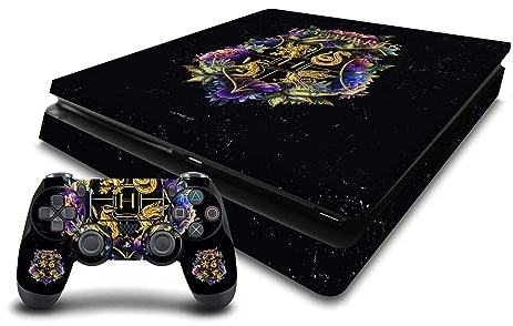 Head Case Designs Officially Licensed Harry Potter Hogwarts Crest Graphics Vinyl Sticker Gaming Skin Decal Cover Compatible With Sony PlayStation 4 PS4 Slim Console and DualShock 4 Controller