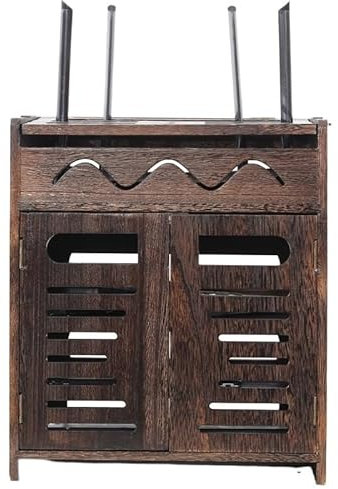 BinOxy Kabelboxen Aufbewahrungsbox for kabellose Router, Wandmontage, WiFi-Rack, Katze, Set-Top-Box-Rack, Desktop-Plug-in-Board, Plug-in-Draht Steckdosenbox