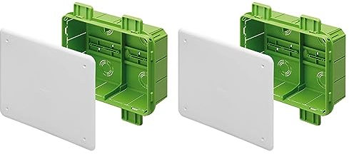 Gewiss - Cassetta Di Derivazione E Connessione - Da Incasso - Green Wall - Dimensioni 196X152X75 (Confezione da 2)