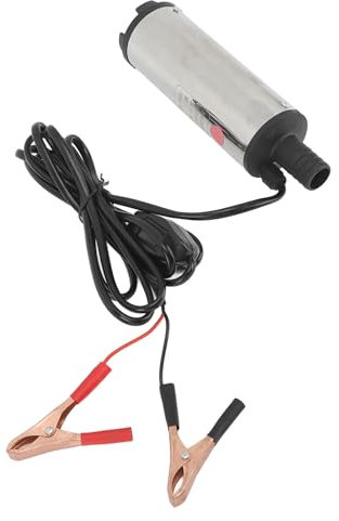 Kraftstoff-Absaugpumpe, Miniatur-Transferpumpe, Edelstahl, Elektrisch, Selbstansaugend, Kraftstoffwechselpumpe, Gleichstrommotor, Dieselpumpe, 70 W, Flüssigkeitsabsaugung Zum Betanken (DC24V)
