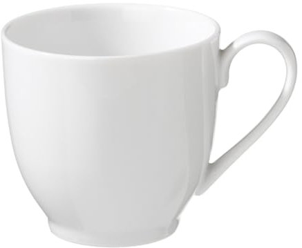 METRO Professional taza de Café Fine Dining, 200 ml, Porcelana Grado AB, Blanco, Resistente a Golpes y Arañazos, Apta para Horno hasta 220 °C, Lavavajillas, Apilable, Set de 6