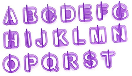 Alphabet Buchstaben Zahlen Selbstgemacht 40 Stück Ausstechformen
