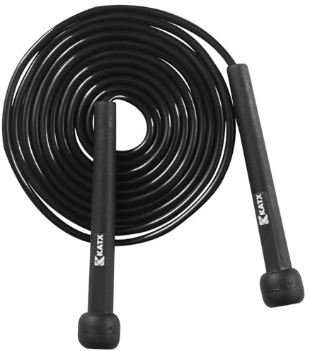 Katx Skipping Rope Adjustable Jumping Rope For Men Women Kids Tangle free non slip handle Jump Rope Home Exercise Fat burning Fitness Workouts MMA Boxing Spare Rope personal Gym Training