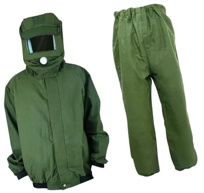 Ronyme Combinaison de sablage légère, combinaison de sablage pour les travaux de pulvérisation de soudeur, Vert