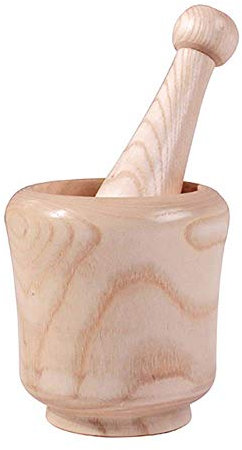 Mortier et pilon en bois massif, pour épices et utilisation en cuisine, mortier et pilon faits à la main, fournitures de cuisine