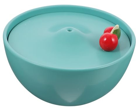 Milisten Keramik Trinkbrunnen Haustiere Automatischer Wasserspender USB mit Filter Leise Wasserpumpe Glatte Oberfläche Tragbar für Katzen Hunde Kleine Tiere 1 Stück