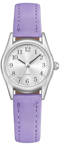 CIVO Klein Lederarmband Armbanduhr Damen: Minimalistisch Analog Damenuhr für Schmale Handgelenke - Geschenke zum Valentinstag Jahrestag | Damen-Armbanduhr im Vintage-Stil, Leder, lässig, für kleine Handgelenke, Geschenk für Damen, Geburtstag, Muttertag, Jubiläen