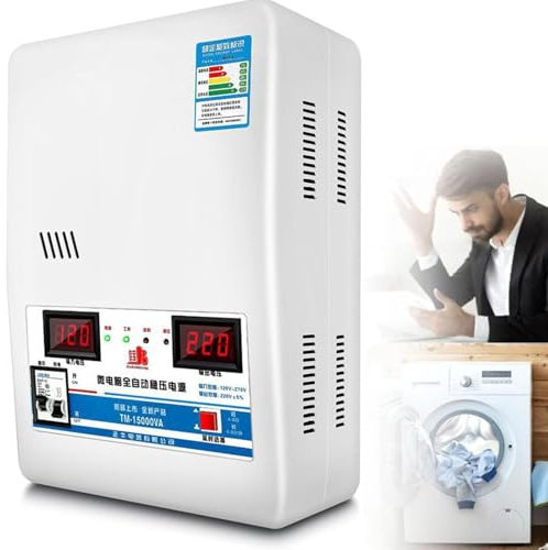 DDZJTPP Regolatore Automatico di Tensione 220v 15000va Stabilizzatore a Bassissima Tensione per Stabilizzatore di Alimentazione Domestic, per Computer, Frigoriferi, Condizionatore d'Aria