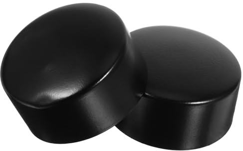 jojofuny Handrail End Caps 2 Pack Round Cover for Wooden and PVC Bannister Rails Staircase Handrail Accessories 1.97X1.97X0.98 Inch Easy DIY Installation Dustproof Hand Rail Fittings