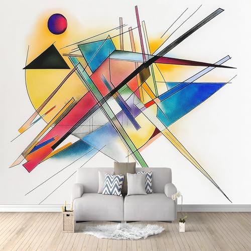 Papier Peint intissé Dessin Abstrait Au Crayon Aquarelle 300x210 cm Papier Peint Photo Panoramique, Poster Mural Personnalisé 3D, pour Salon Cuisines Chambre Adulte Enfant Décor Murale