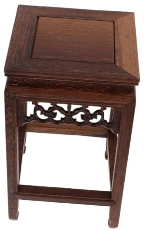 VINTORKY Wooden Seat Stool Foot Stool Display Stand for Plant Stand Wood Pot Flower Pedestal in Dining Outdoors Decor