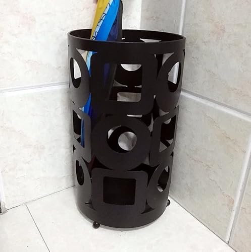 JXIPANUL Umbrella Stand Round Umbrella Stand Hollowed-Out Pattern Umbrella Rack For Home Office Apartment Hotel Living Room Decor Umbrella Holder for Front Door